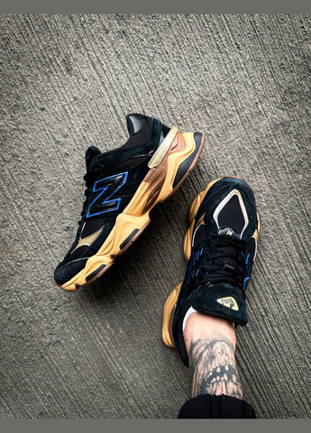 Кросівки жіночі і чоловічі New Balance 9060 Black Royal Gum | Нью Беланс 9060 чорні No Brand чорні всесезони (313102813)