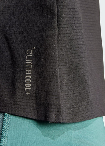 Чорний майка adi365 running climacool+ adidas перероблений поліестер