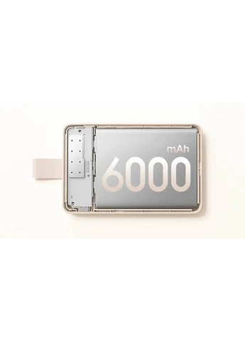 Powerbank 6000mAh 15W Magnetic GL White (BHR9074GL) Xiaomi (352061072)