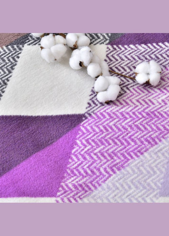 Плед покрывало Kassandra 150x200 см беж сирень хлопок натуральный IDEIA (334726568)