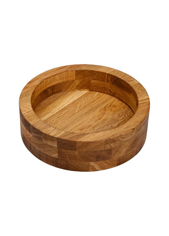 Деревянная миска для подачи из дуба глубокая посуда для сервировки салатов и супов ProDobro (364191043)