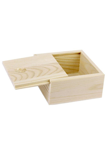 Подарункова коробка з дерева Брешіа 90х90х40 бланже (ПДУ-0009201) No Brand (328910193)