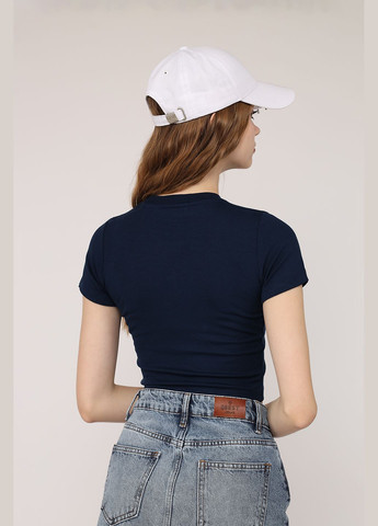 Футболка с коротким рукавом женская цвет синий CB-00275561 Crep - (330222842)