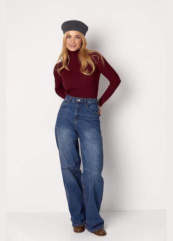 Жіночі джинси Skater з високою посадкою - синій колір, S (sku_02365) No Brand - (315734039)