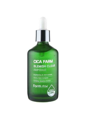 Ампульная сыворотка с центелой азиатской Cica Farm Blemish Clear Ampoule 100 мл (8809635230439) FarmStay (369933343)