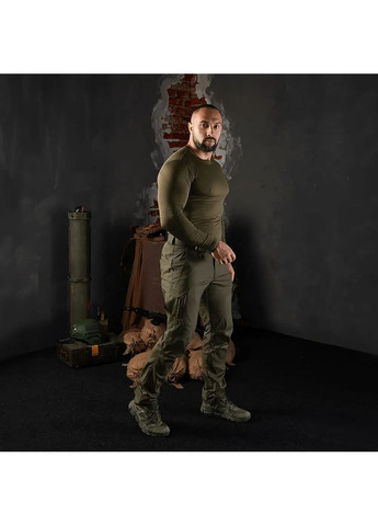 Оливковые демисезонные брюки Camotec