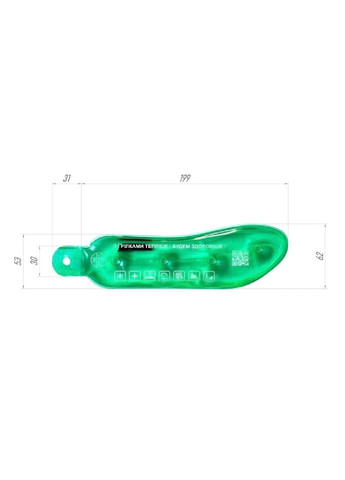 Сольові грілки аплікатори підошви устілки багаторазові медичні дитячі 20х6 см (476395-Prob) Зелені Unbranded (280916831)