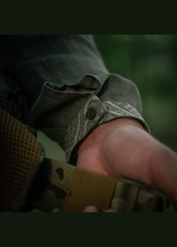 Вишиванка тактична 100% льон тип 2 олива ( ) M-TAC (303413339)