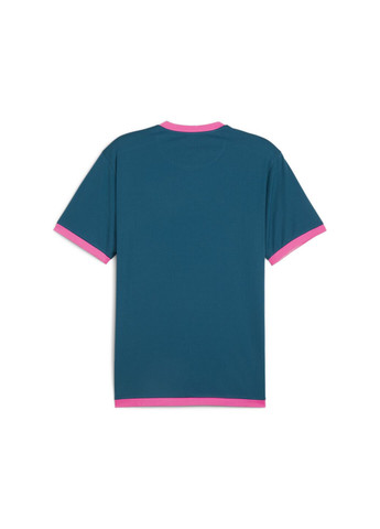 Синяя футболка teamliga men's football jersey Puma