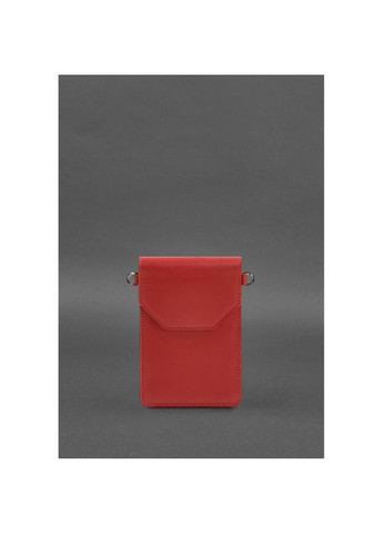 Шкіряна сумка через плече жіночий чохол для maxi Червона BlankNote (302008998)