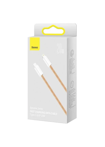 Кабель Dynamic USB Type-C - Lightning, 20W, 2м Оранжевий (CALD000107), USB 2.0, тканинне обплетення Baseus (372466521)