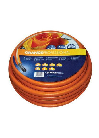 Шланг садовий Orange Professional для поливання діаметр 5/8 дюйма, довжина 15 м (OR 5/8 15) Tecnotubi (280876782)