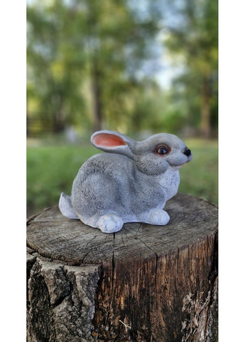 Садовая фигура, декор для сада и дома Серый зайчик No Brand (352477236)