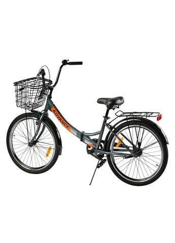 Велосипед складной 24" Advance AD-247, односкоростной, складная стальная рама 14". Black (148345) Corso (340910545)