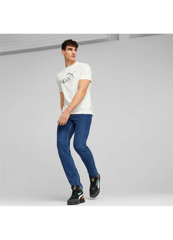 Белая футболка мужская summer splash graphic white 677095-02 Puma