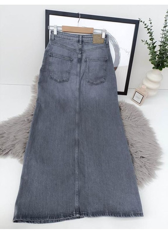 Джинсова спідниця z1975 міді з розрізом Zara (360895139)