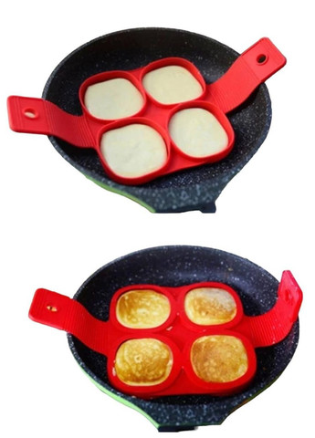 Силіконова форма для приготування оладок та яєчні у вигляді квадратиків Cake Maker No Brand (270830202)