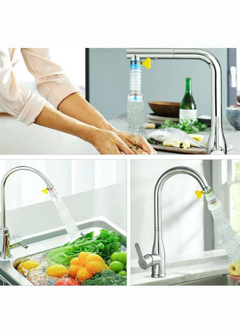 Насадка-аератор на кран із рухомою голівкою блакитна (OK0027_1) No Brand (317285942)