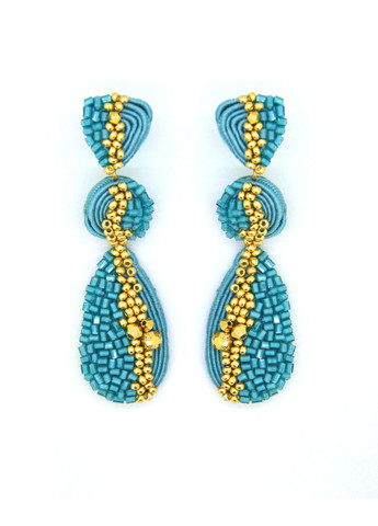 Серьги подвески Фиолент бирюзовые Olha Serhiichuk jewelry (324102366)