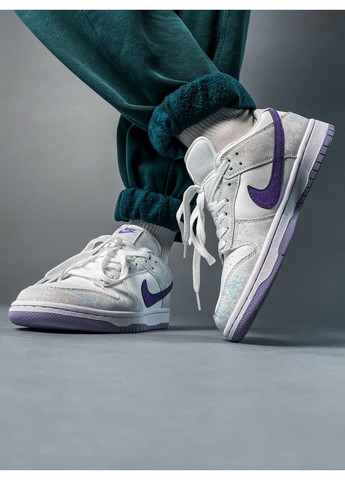 КРОСІВКИ ЖІНОЧІ NIKE DUNK DUNK LOW PURPLE PULSE НАЙК СБ ДАНК No Brand білі демісезони (367177014)