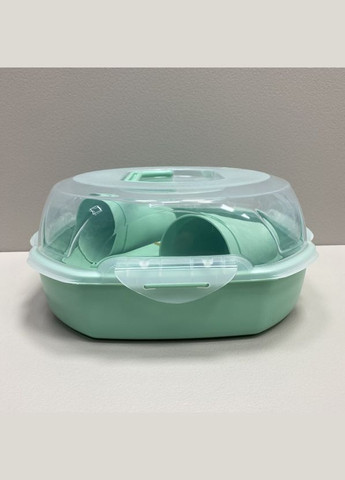 Набір для пікніка 4 персони 21 предмет Plastik M-761 бірюзовий Ucsan (327093185)