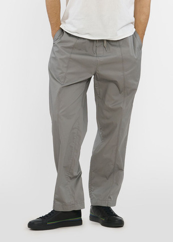 Серые кэжуал летние брюки Emporio Armani