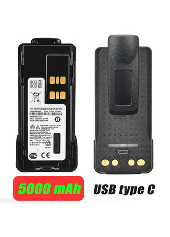 Аккумулятор для Рации DP4400 5000 mAh с USB-C Батарея на Радиостанцию Моторола DP4800 DP4801 DP4400e Motorola (366664717)