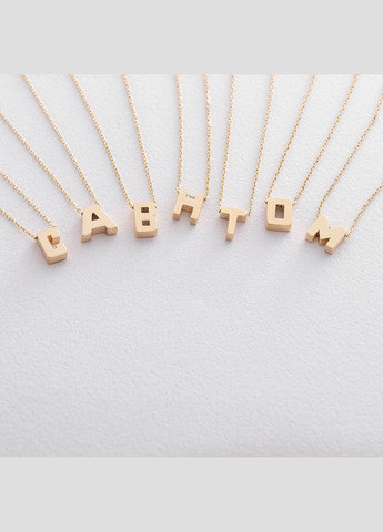 Золотое колье буква Т кол01164Т 45 Oniks (355343950)