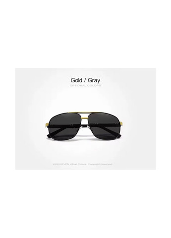 Поляризаційні сонцезахисні окуляри 7621 Gold Gray KINGSEVEN (333687009)