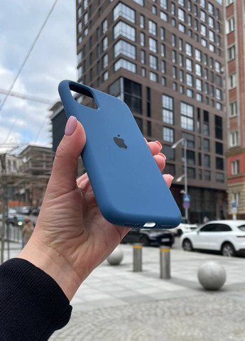 Чехол для iPhone 11 Pro Max синий Blue Cobalt Silicone Case силикон кейс No Brand (289754134)