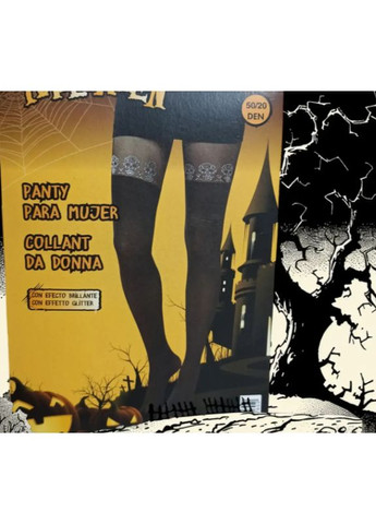 Колготки на Хэллоуин с черепами 20-50 den М черно-белый Jannet Колготки (360520488)