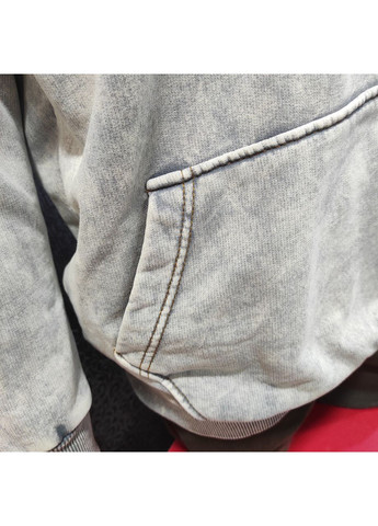 Толстовка мужская спортивная варенка флис капюшон карман XL серый No Brand (354331978)