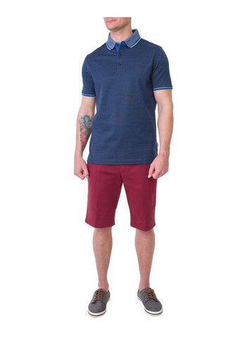 Синяя футболка-поло мужское для мужчин Bugatti