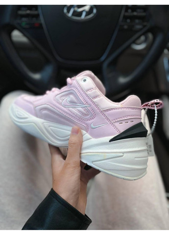 Розовые демисезонные кроссовки мужские nike m2k tekno pink white найк м2к текно No Brand