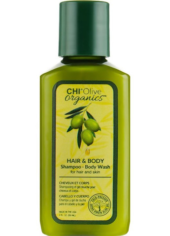 Шампунь для волосся і тіла, з оливою Olive Organics Hair And Body Shampoo Body Wash 340ml (515417-21512) CHI (372510312)