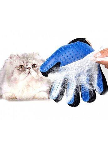 Рукавичка для вичісування вовни свійських тварин Hair Removal Gloves UFT (303829567)