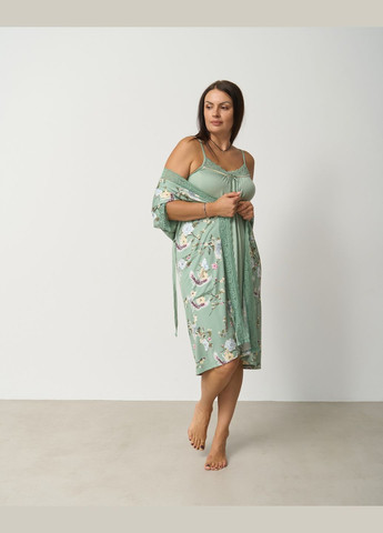 Комплект халат та сорочка батал Nicoletta (317356065)