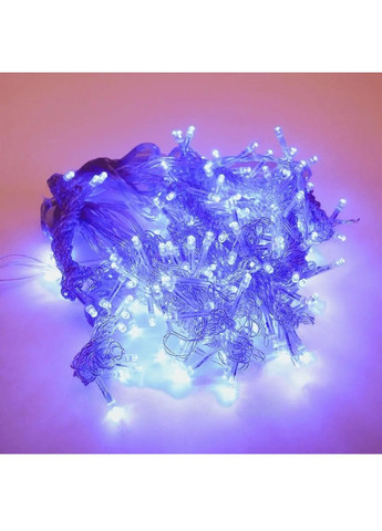 Светодиодная комнатная праздничная гирлянда штора водопад на окно с работой от сети 2х2 м 240 LED (478582-Prob) Синяя Unbranded (307194485)