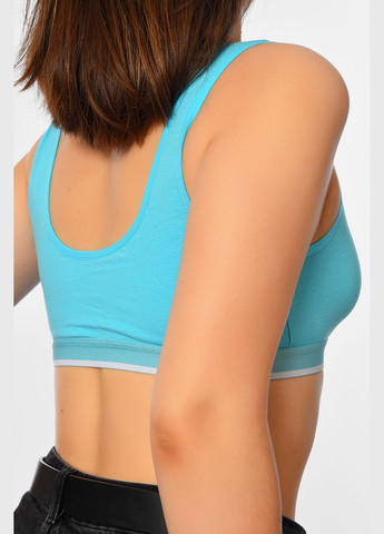 Топ жіночий блакитного кольору чашка В Let's Shop (314866146)