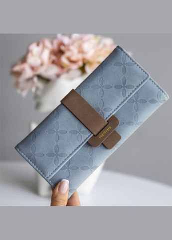 Женский кошелек PT18-989 Blue клатч с пряжкой повседневный 3шт Prettyzys (352012483)