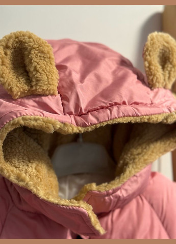 Рожева куртка для дітей єврозима рожева 10603 No Brand