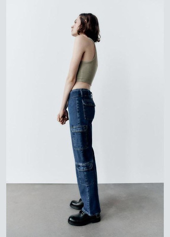 Джинсы прямые уровни cargo карго Zara - (316259704)