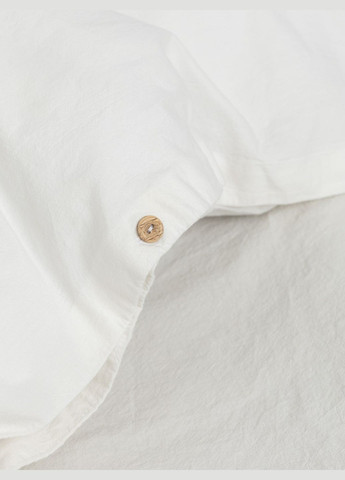 Комплект білизни із вареної бавовни Creme євро, Простирадло з резинкою 180х200 Leglo (300370589)