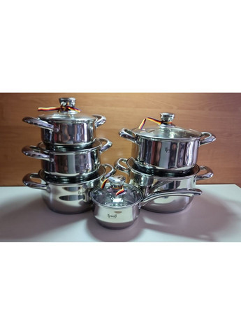 Набор кастрюль с крышками серии Steil 12 предметов 26-238-097 Krauff (363553450)