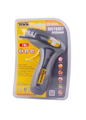 Пістолет клейовий на батарейках 7,2 мм DC6V (1.5*4шт. AA) No Brand (370607766)