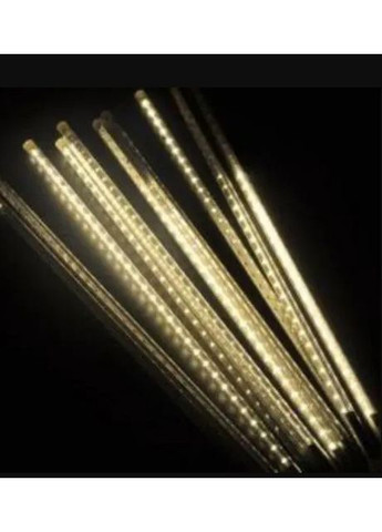 Светодиодная LED гирлянда-сосульки для фасада и улицы 50 см Белый теплый (2104618855) No Brand (370606362)