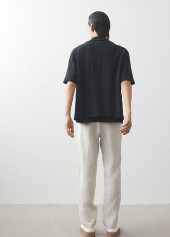 Светло-бежевые кэжуал демисезонные брюки H&M