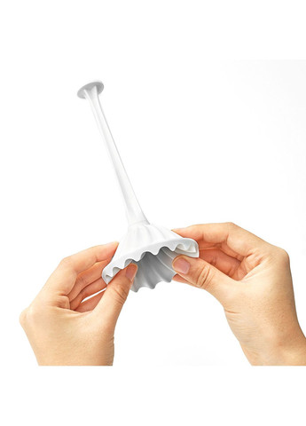 Мастурбатор FLEX Silky White с изменяющейся интенсивностью, можно скручивать Tenga (297587527)