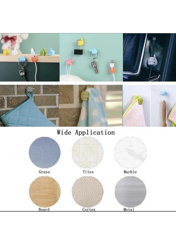 Органайзер-фиксатор клипса держатель для кабеля 1 шт Белый Memo (355889242)