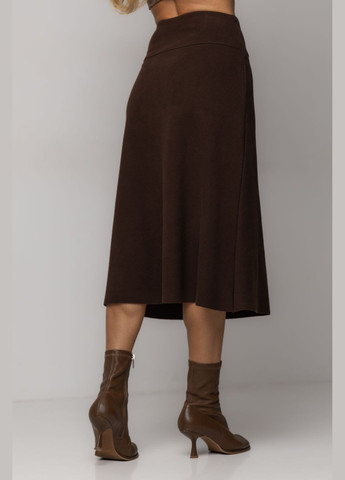 Спідниця-трапеція у рубчик довжиною міді Lurex (305569525)